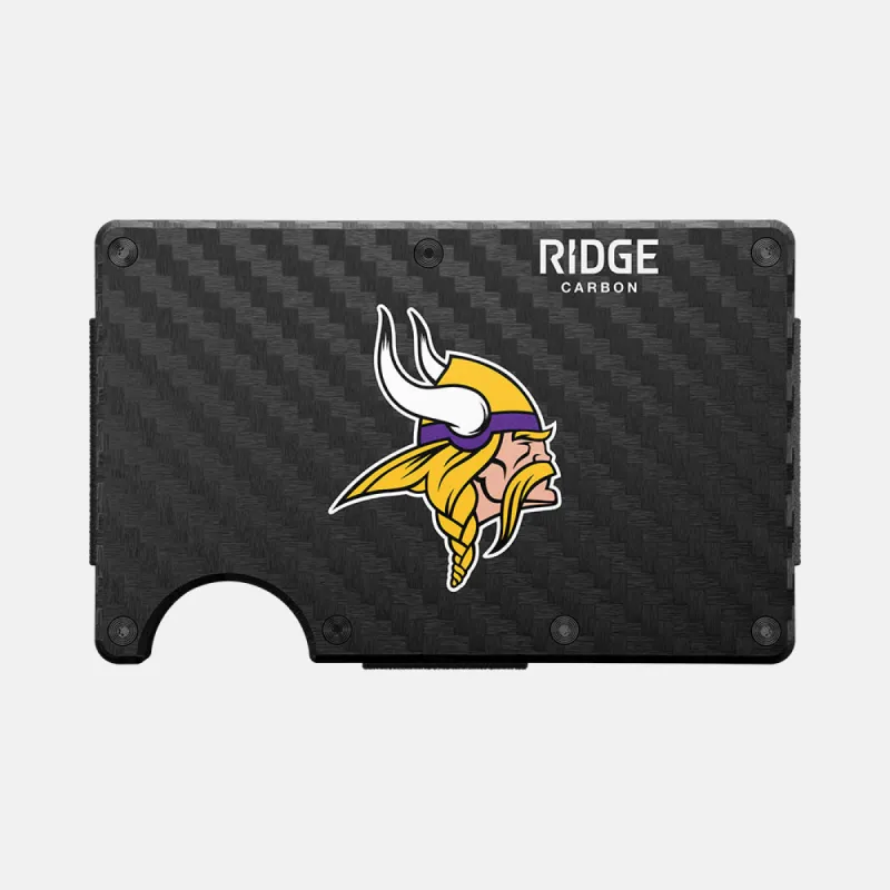Ridge Wallet - Minnesota Vikings - Carbon Fiber 3k sold by The Ridge