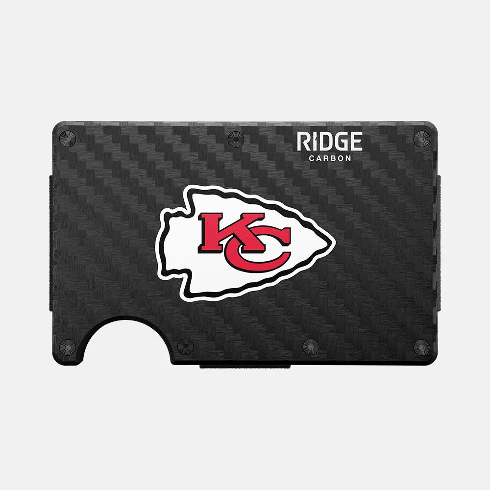 Ridge Wallet - Kansas City Chiefs - Carbon Fiber 3k sold by The Ridge