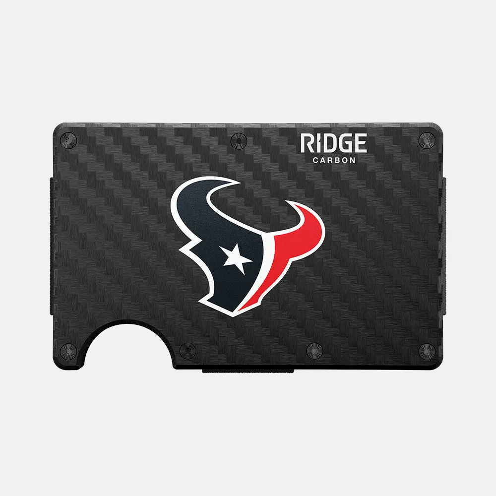 Ridge Wallet - Houston Texans - Carbon Fiber 3k sold by The Ridge