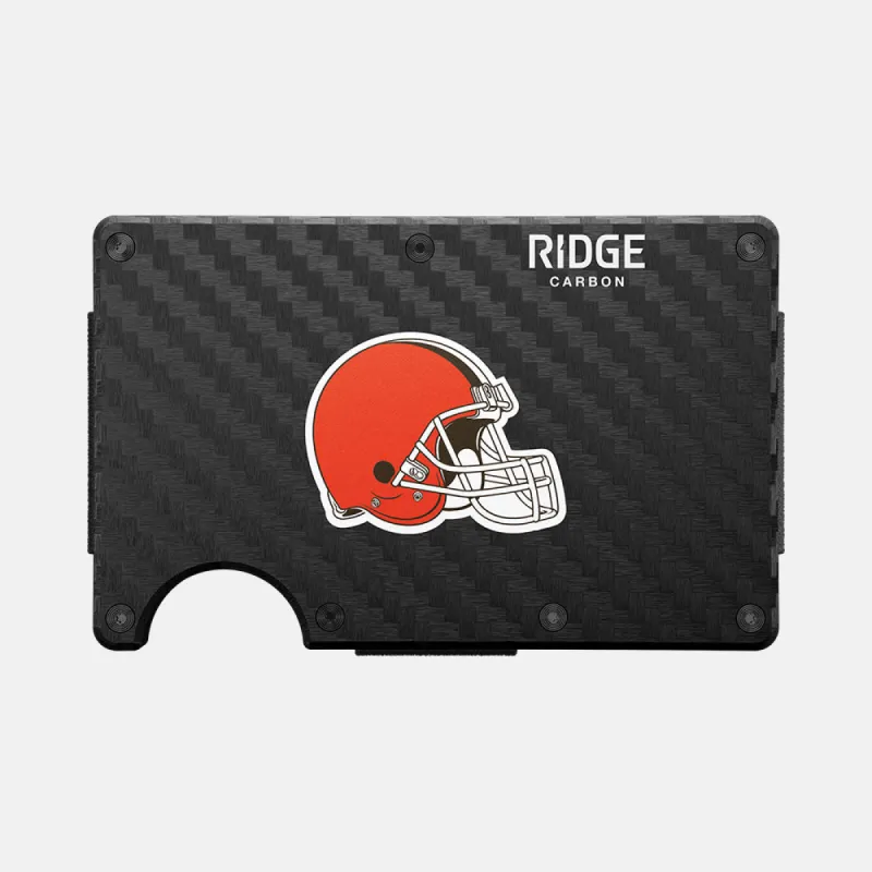 Ridge Wallet - Cleveland Browns - Carbon Fiber 3k sold by The Ridge