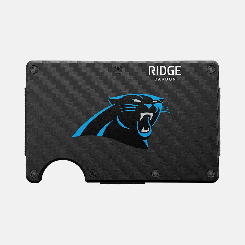 Ridge Wallet - Carolina Panthers - Carbon Fiber 3k sold by The Ridge