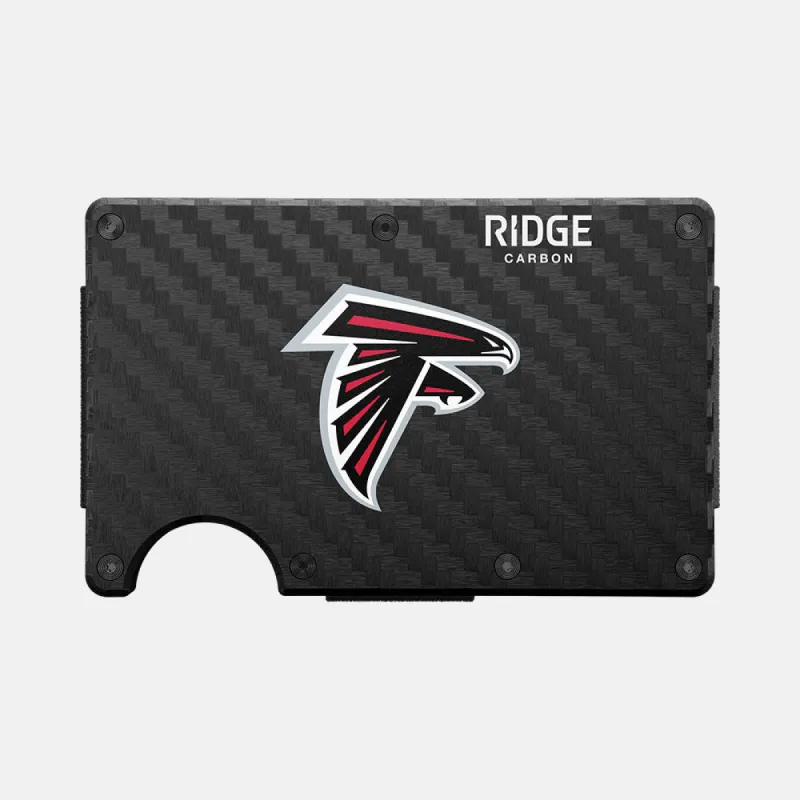 Ridge Wallet - Atlanta Falcons - Carbon Fiber 3k sold by The Ridge