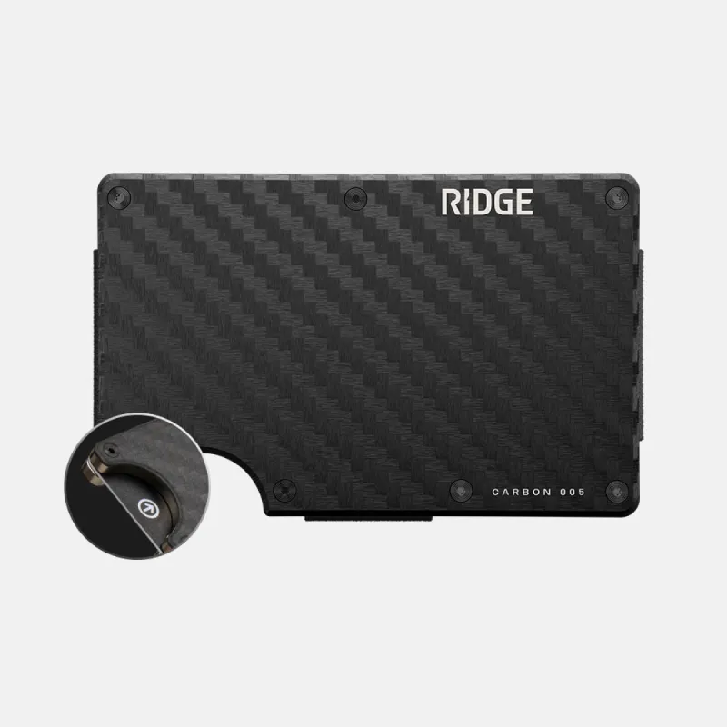 Ridge Wallet - Monaco White Carbon 005 sold by The Ridge