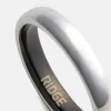 Ridge 4mm Rounded Ring Set - Platinum sold by The Ridge