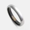 Ridge 4mm Rounded Ring Set - Platinum sold by The Ridge