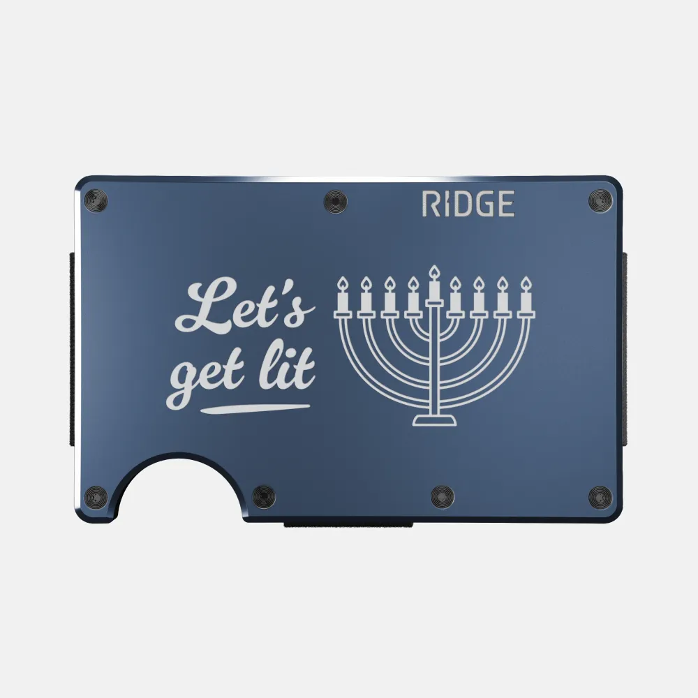 Ridge Wallet - Lets Get Lit - Alpine Navy sold by The Ridge