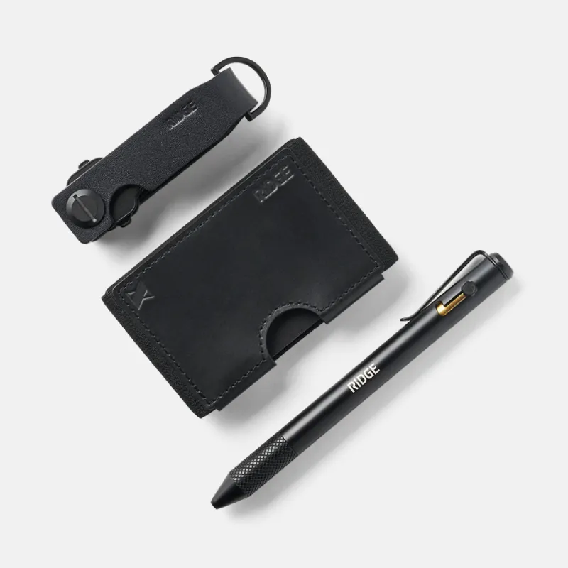 Daily Writer Kit - Biflex - MKBHD - Midnight Black Leather sold by The Ridge