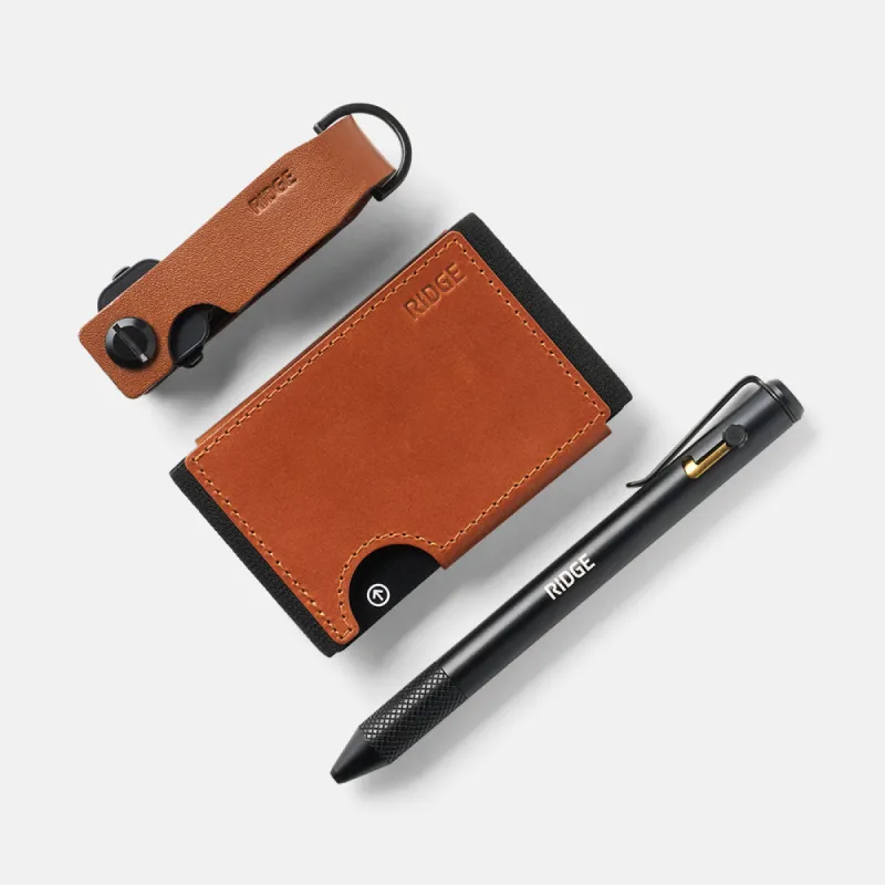 Daily Writer Kit - Biflex - Tobacco Brown Leather sold by The Ridge