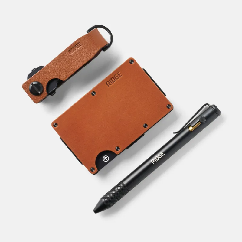 Daily Writer Kit - Tobacco Brown Leather sold by The Ridge