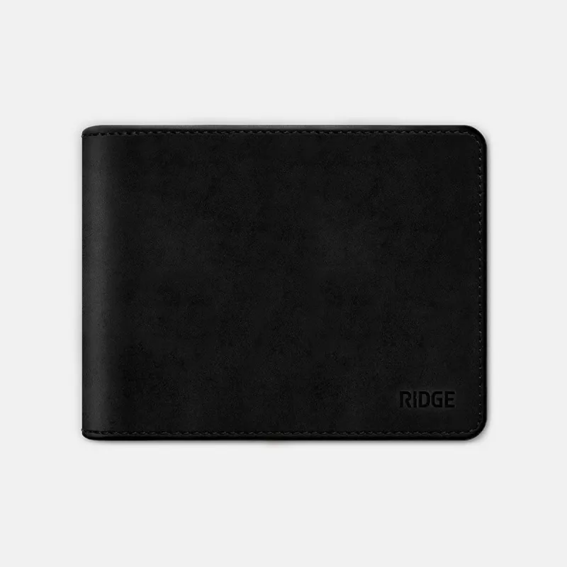 Ridge Billfold - Midnight Black Leather sold by The Ridge