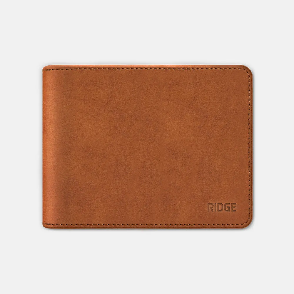 Ridge Billfold - Tobacco Brown Leather sold by The Ridge