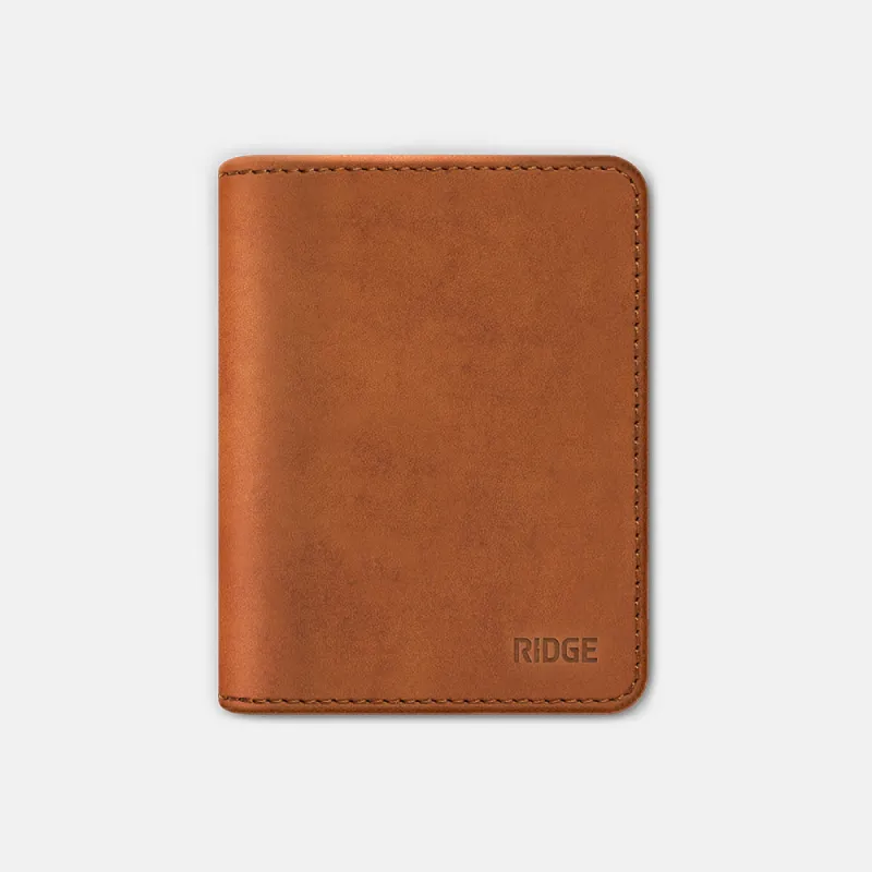 Ridge Bifold - Tobacco Brown Leather sold by The Ridge