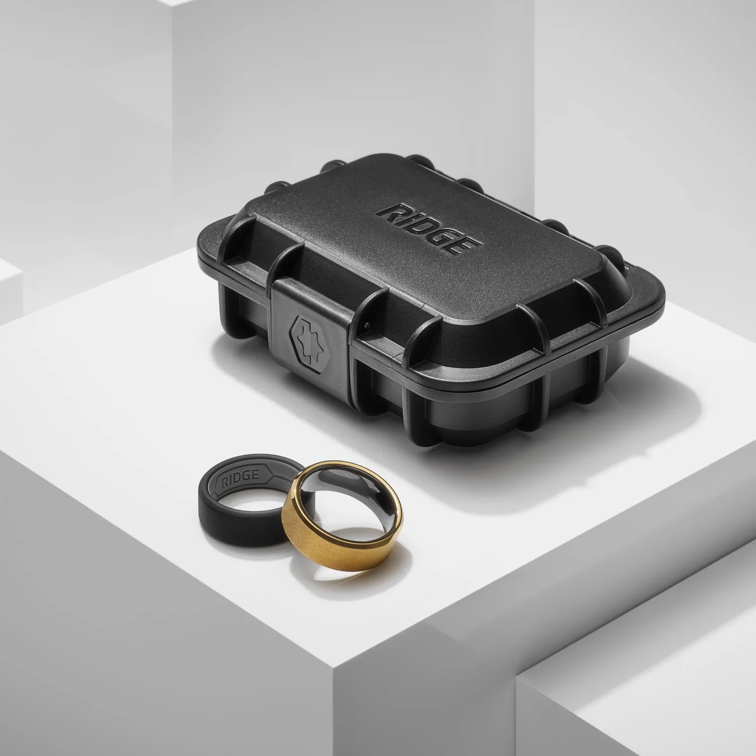 Ridge 8mm Beveled Ring Set - 24K Gold | Tantalum sold by The Ridge product image thumbnail 4