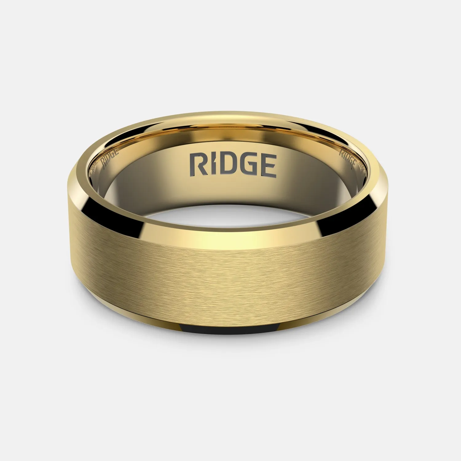 Ridge 8mm Beveled Ring Set - 24K Gold | Tantalum sold by The Ridge product image thumbnail 2