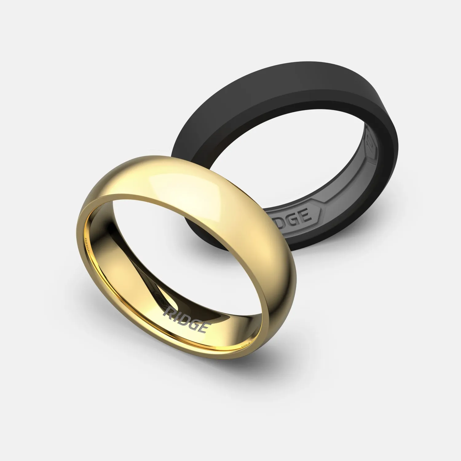Ridge 6mm Rounded Ring Set - 24K Gold | Tantalum sold by The Ridge product image thumbnail 3