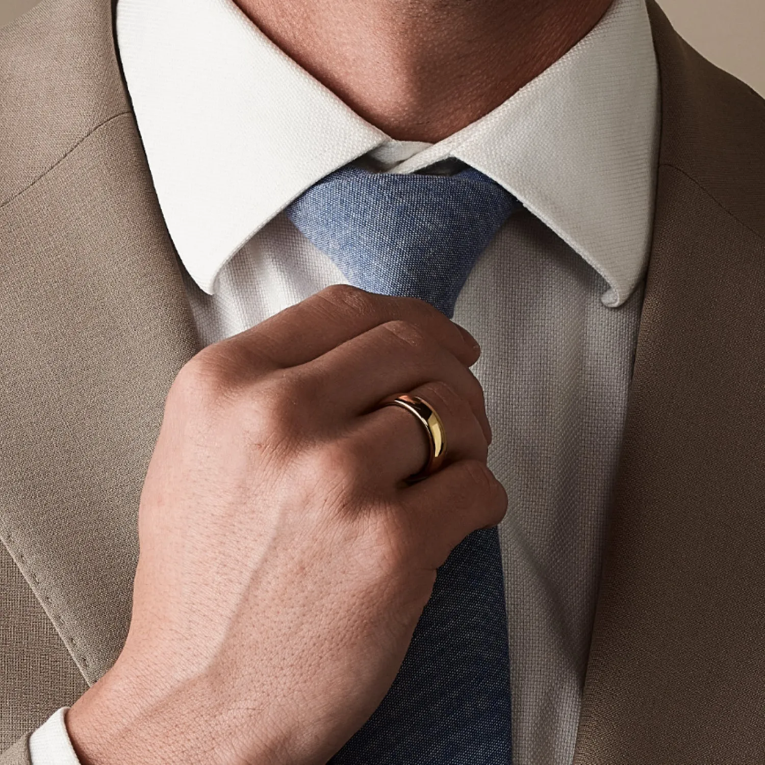 Ridge 6mm Rounded Ring Set - 24K Gold | Tantalum sold by The Ridge product image thumbnail 5