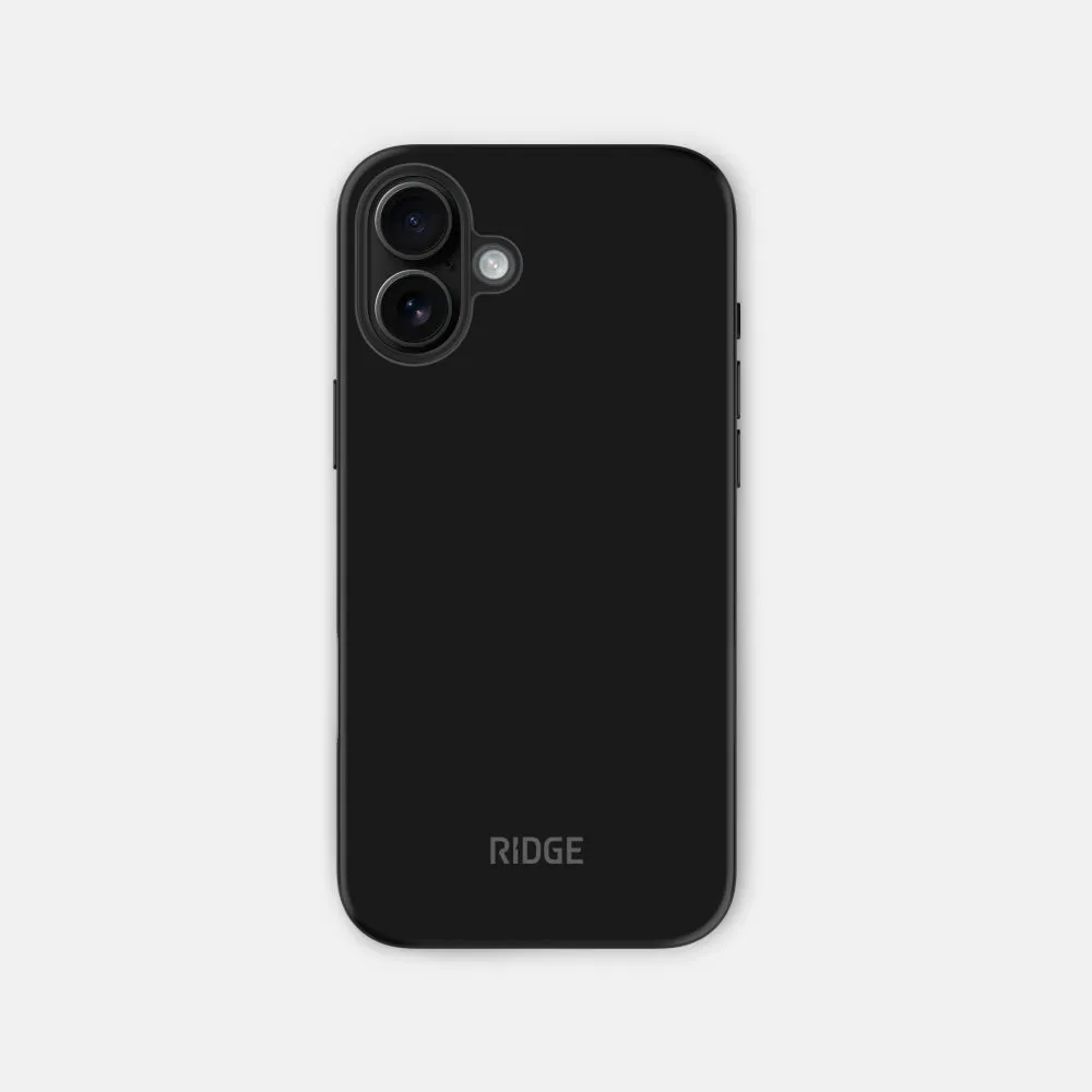 Ridge Phone Case - Matte Black - iPhone 16 Plus sold by The Ridge