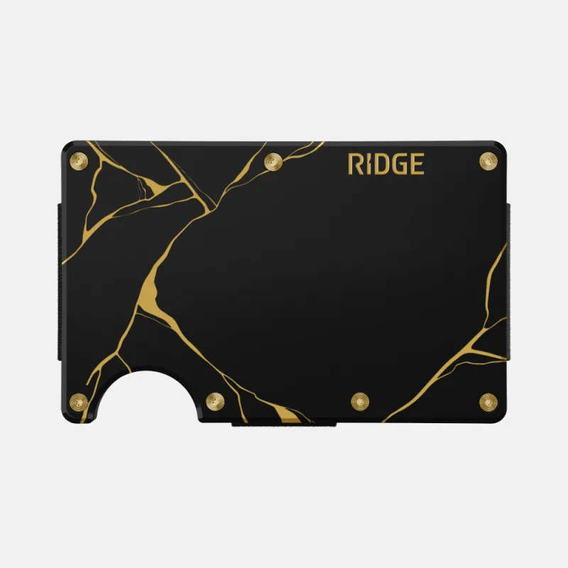 Ridge Wallet - Kintsugi - Black sold by The Ridge