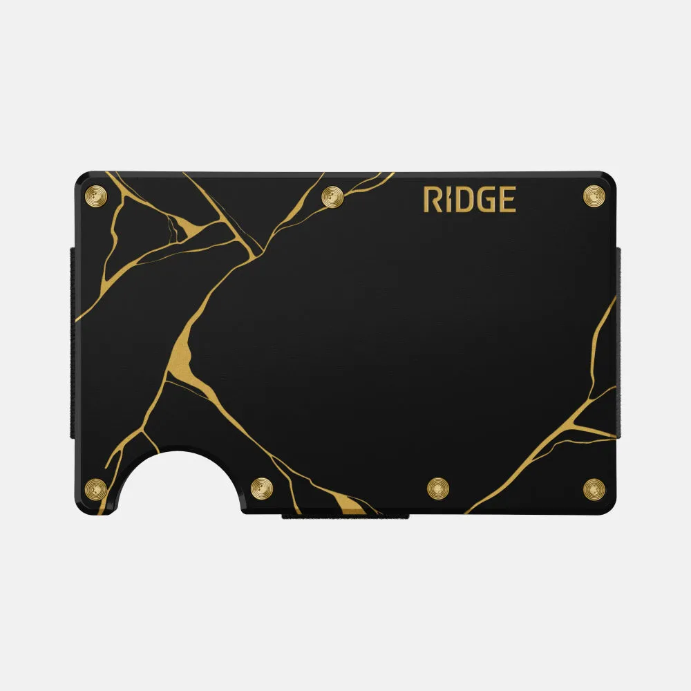 Ridge Wallet - Kintsugi - Black sold by The Ridge