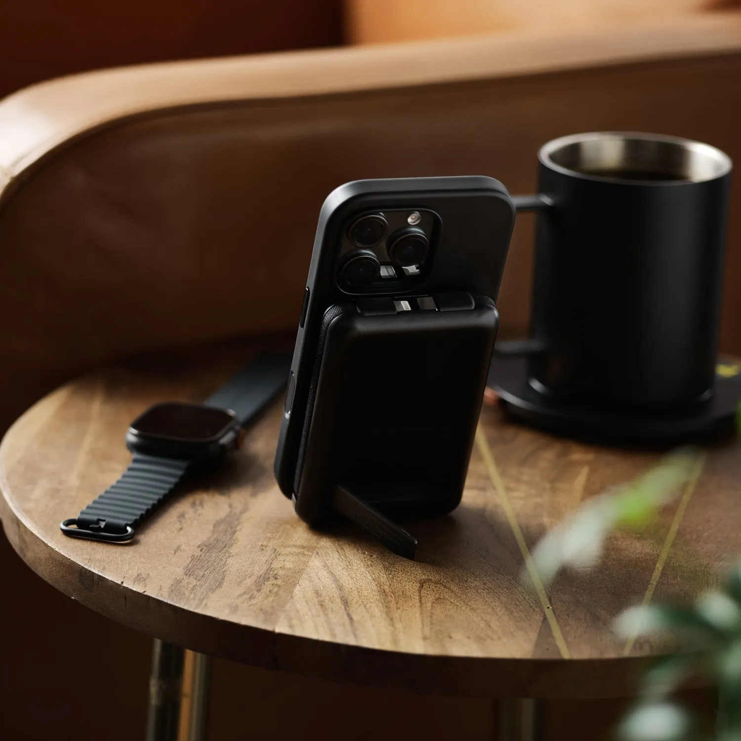 Everyday Charging Kit - iPhone 16 - Tobacco Brown Leather sold by The Ridge product image thumbnail 3