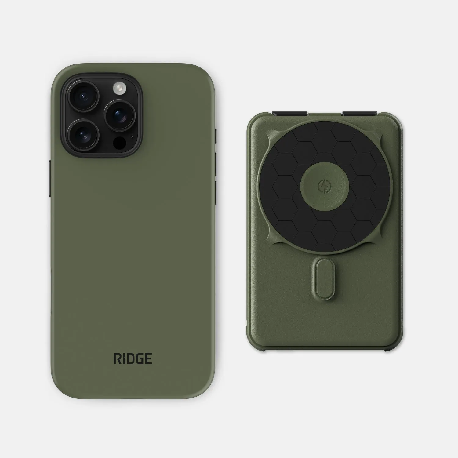 Everyday Charging Kit - iPhone 16 Pro Max - Matte Olive sold by The Ridge