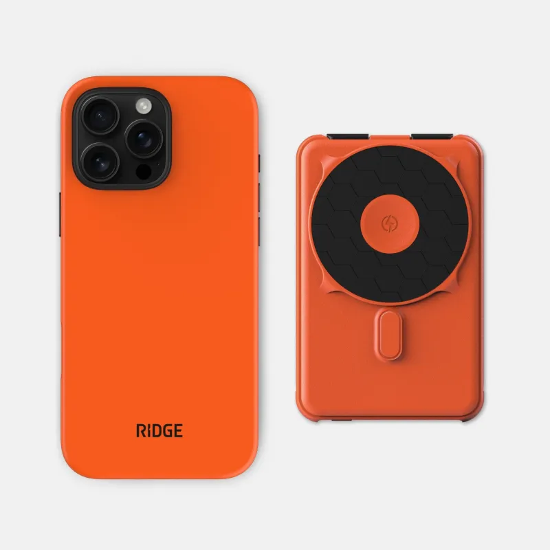 Everyday Charging Kit - iPhone 16 Pro Max - Basecamp Orange sold by The Ridge