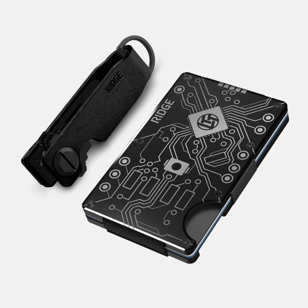 Daily Driver Kit - Circuit Board - Midnight Black Leather sold by The Ridge