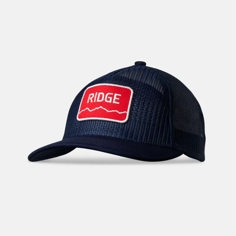 Ridge Mesh Trucker Snapback - Alpine Navy sold by The Ridge
