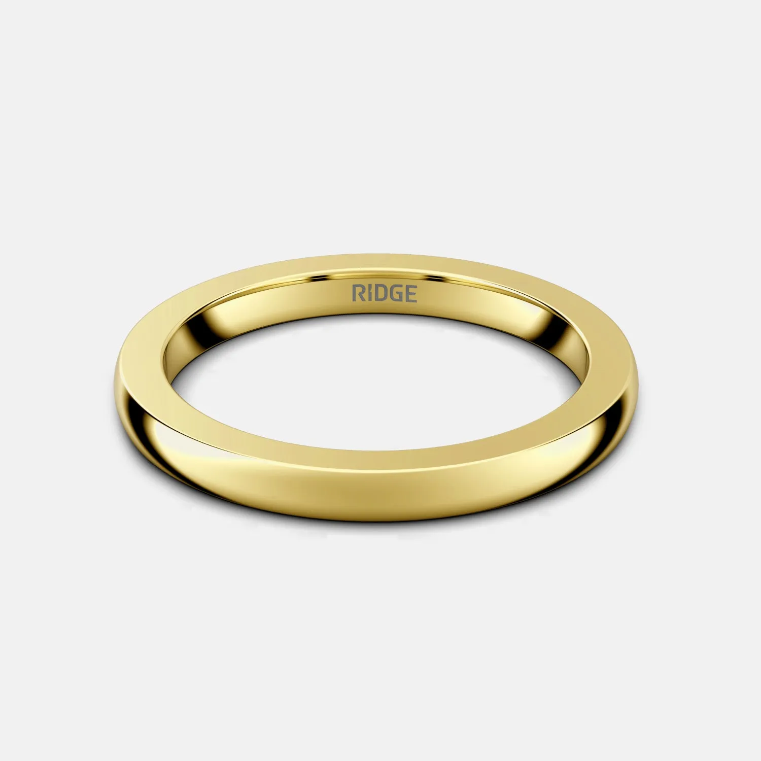 Ridge 2mm Rounded Ring Set - 14K Yellow Gold sold by The Ridge product image thumbnail 3