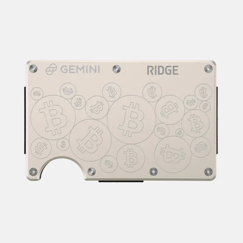 Ridge Wallet - Gemini BTC - White sold by The Ridge