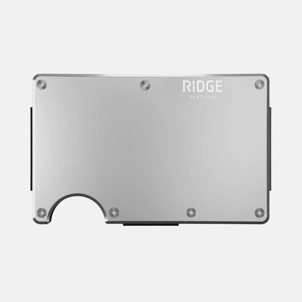 Ridge Wallet - Platinum sold by The Ridge