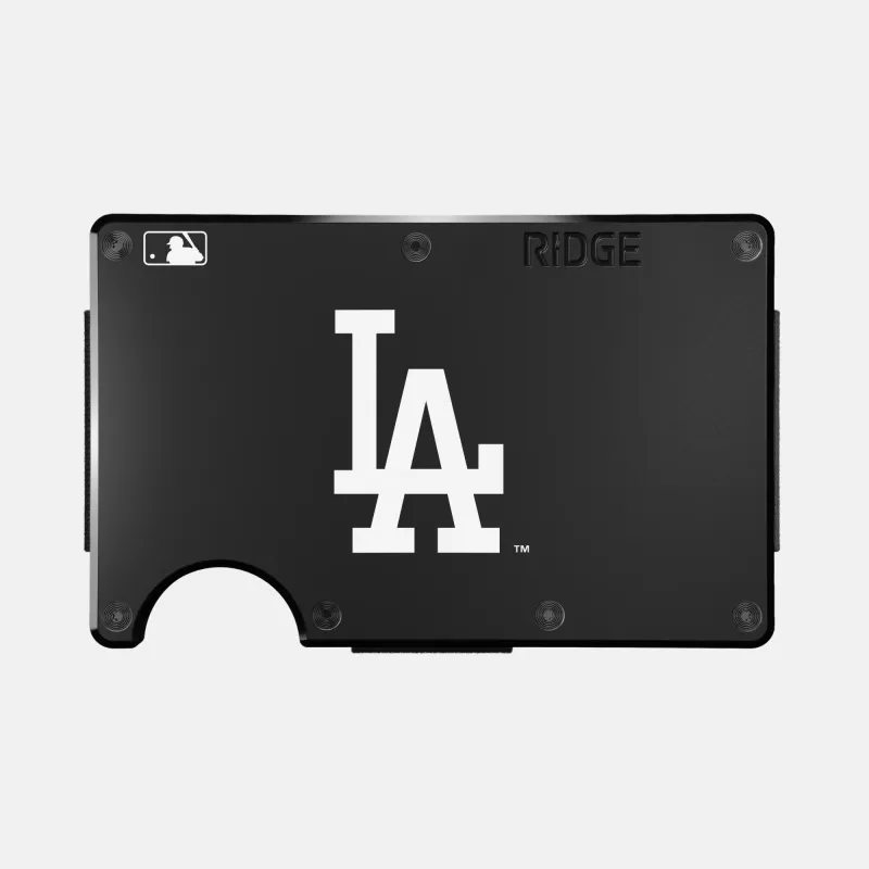 Ridge Wallet - Royal Black - Los Angeles Dodgers made by The Ridge