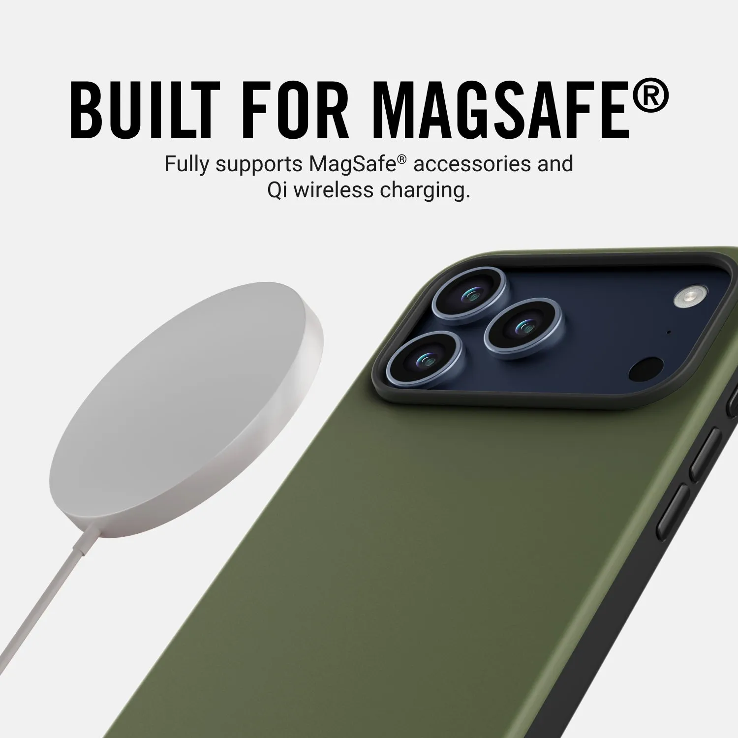 Everyday Charging Kit - Power Adapter + iPhone 17 Pro Max - Matte Olive sold by The Ridge product image thumbnail 3