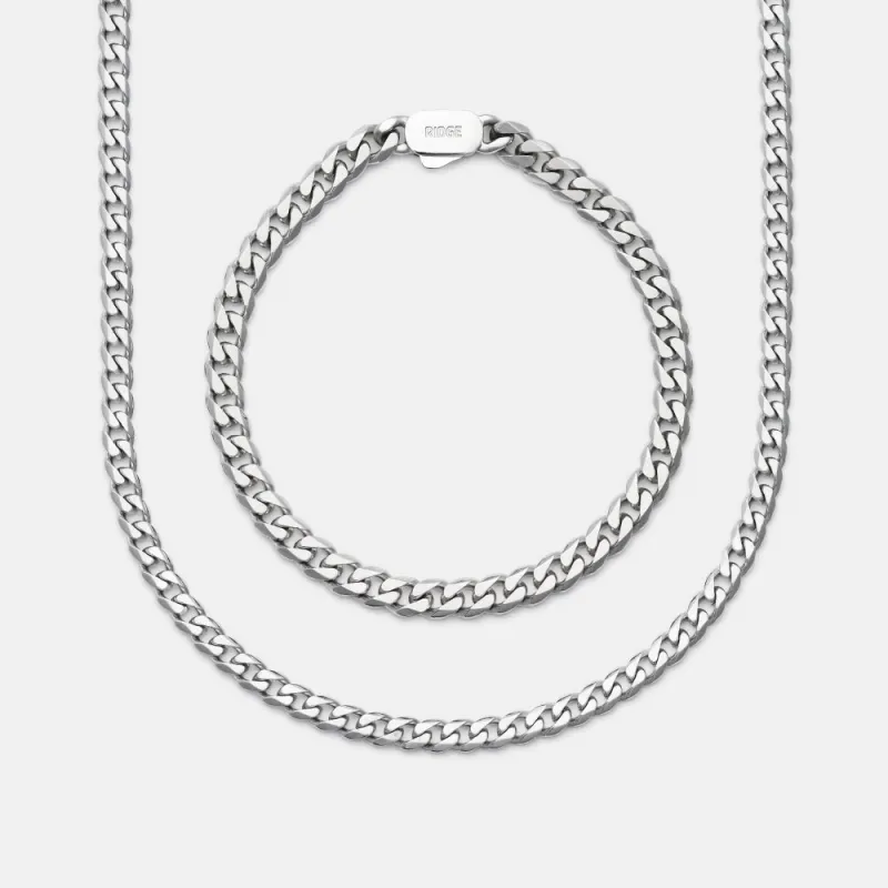Curb Chain Kit - Platinum - Medium made by The Ridge