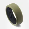 Ridge 8mm Silicone Ring Set - Matte Olive sold by The Ridge