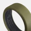 Ridge 8mm Silicone Ring Set - Matte Olive sold by The Ridge