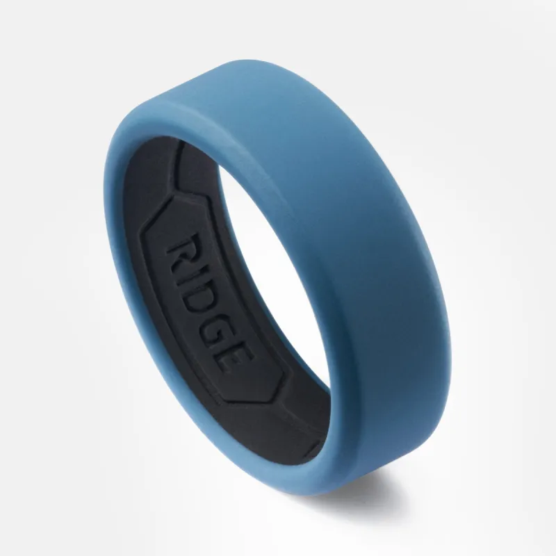 Ridge 8mm Silicone Ring Set - Alpine Navy sold by The Ridge