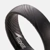 Ridge 6mm Rounded Ring Set - Black Damascus sold by The Ridge