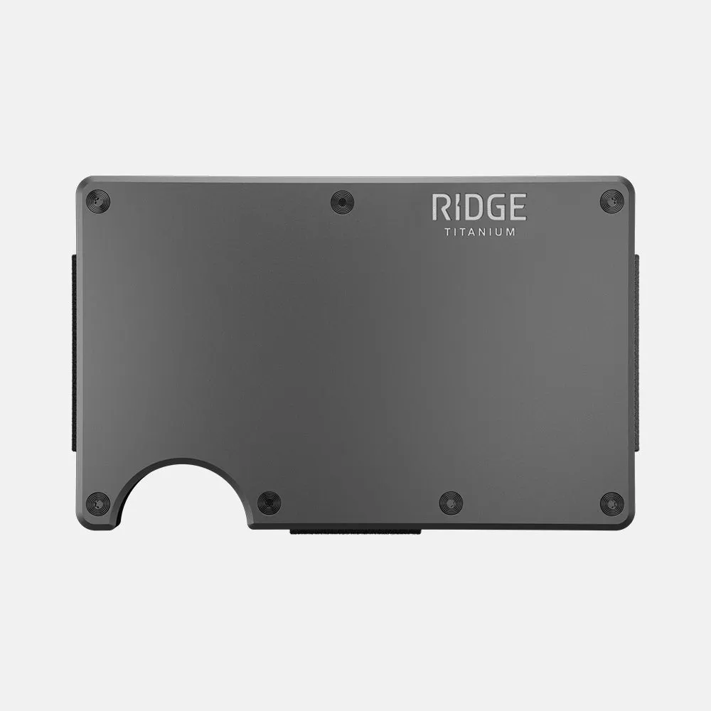 Ridge Wallet - Matte Gunmetal Titanium sold by The Ridge