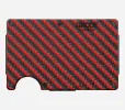 Ridge Wallet - Red Carbon 3k sold by The Ridge