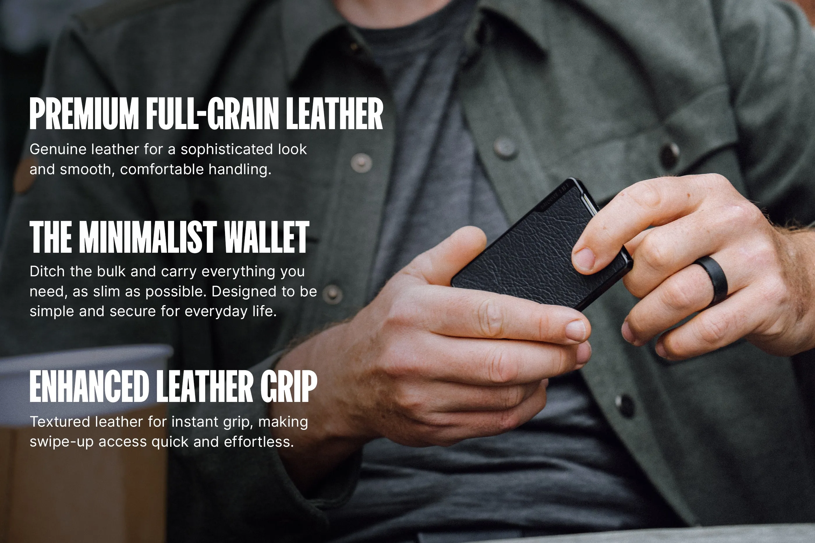 Groove Wallet® Leather - Black sold by Groove Life product image thumbnail 4
