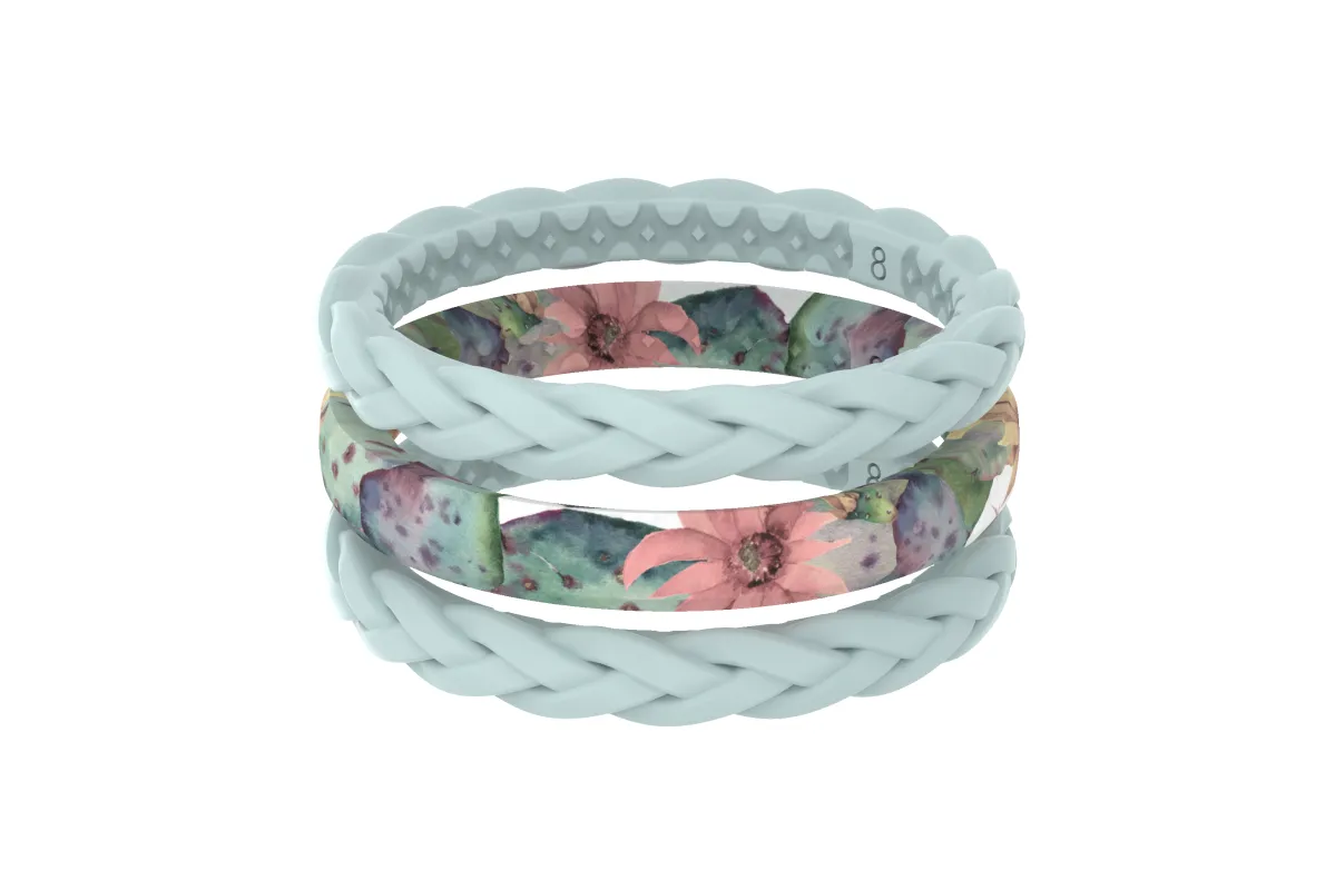 Cactus Bloom - Stackable Ring sold by Groove Life