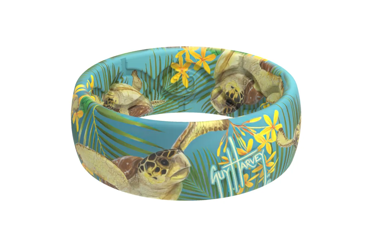Guy Harvey Tropical Turtle Ring made by Groove Life