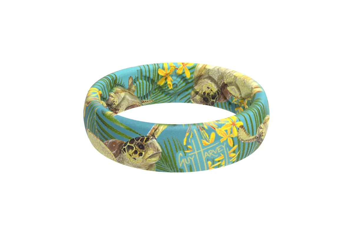Guy Harvey Tropical Turtle Thin Ring sold by Groove Life