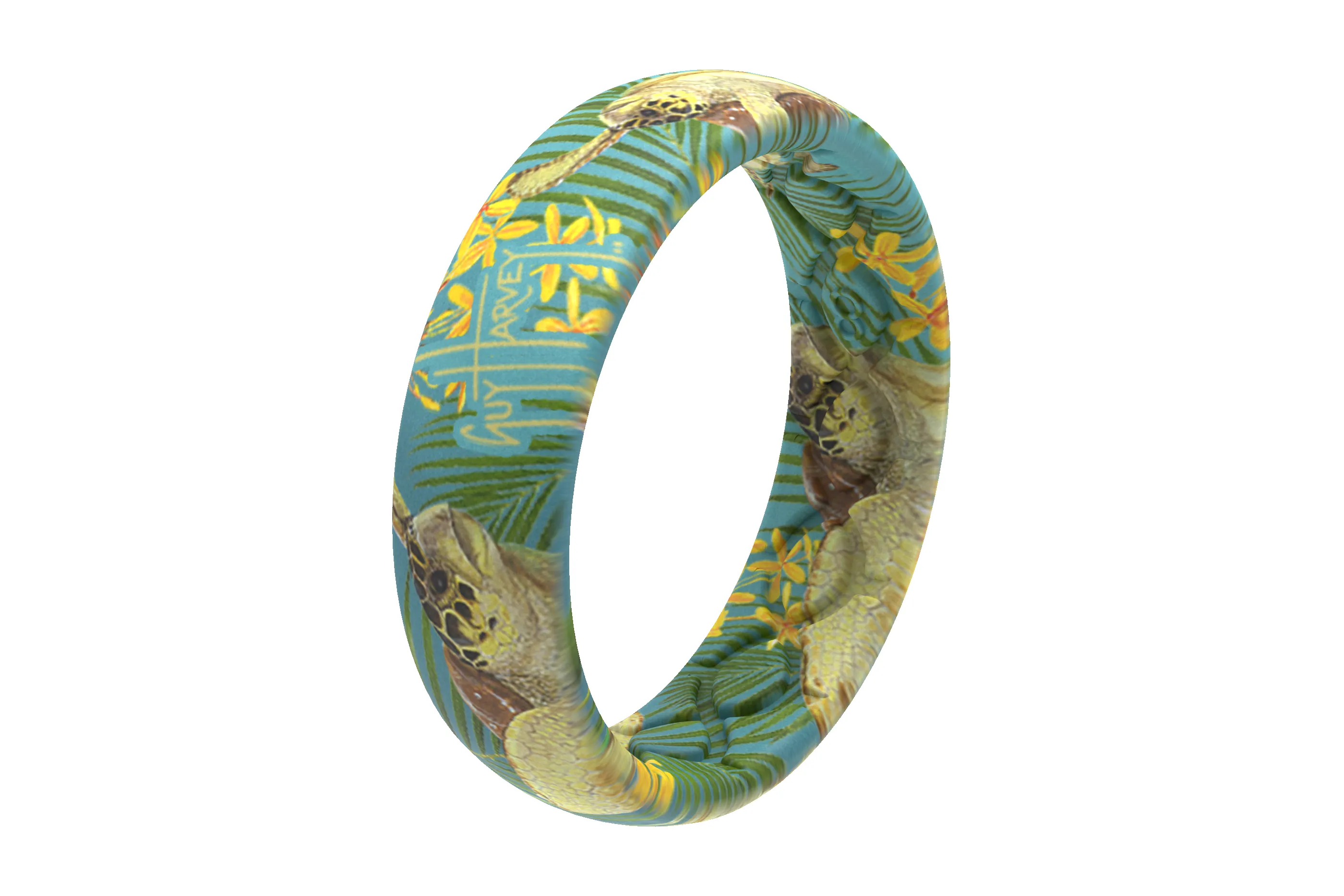 Guy Harvey Tropical Turtle Thin Ring sold by Groove Life product image thumbnail 2