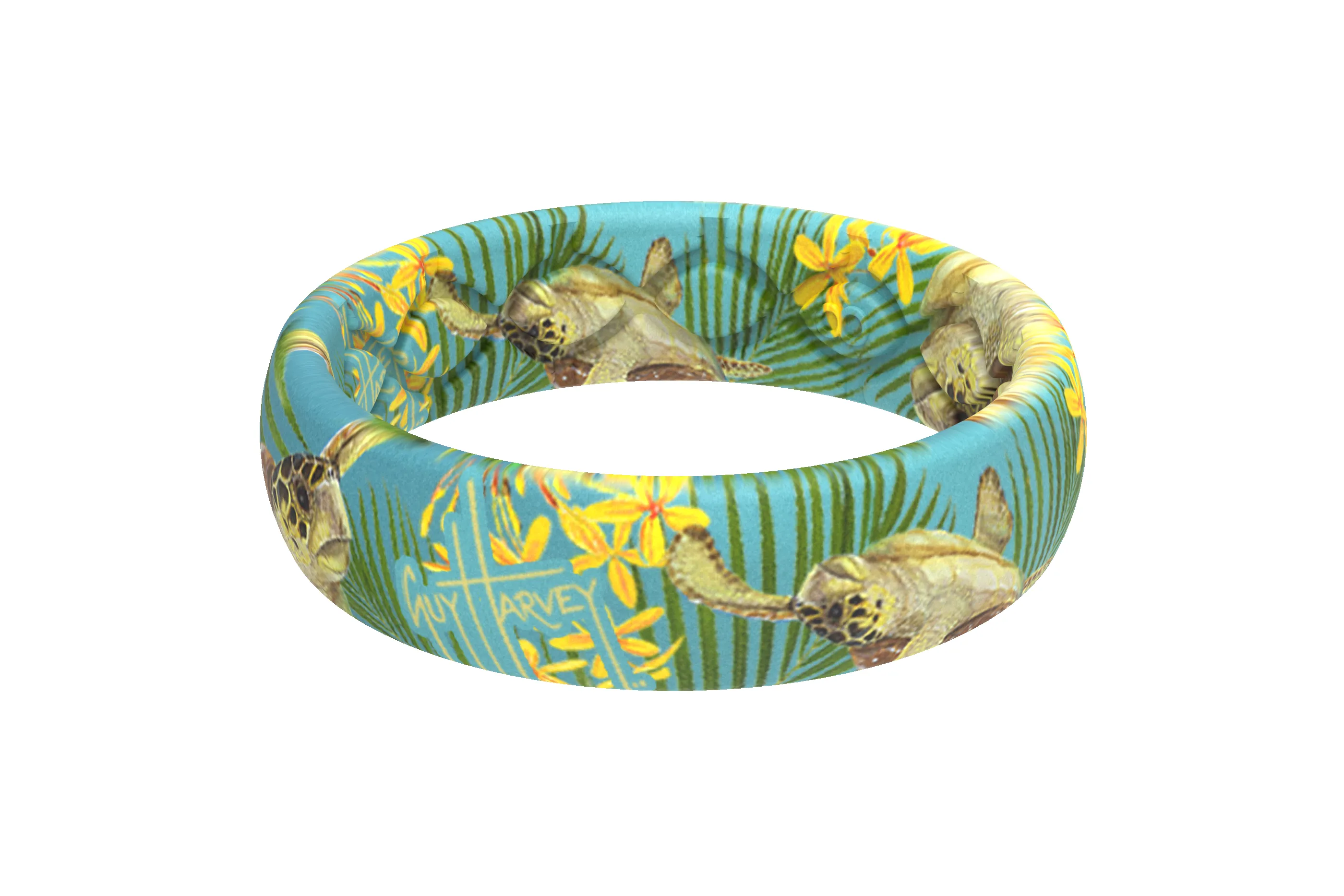 Guy Harvey Tropical Turtle Thin Ring sold by Groove Life product image thumbnail 3