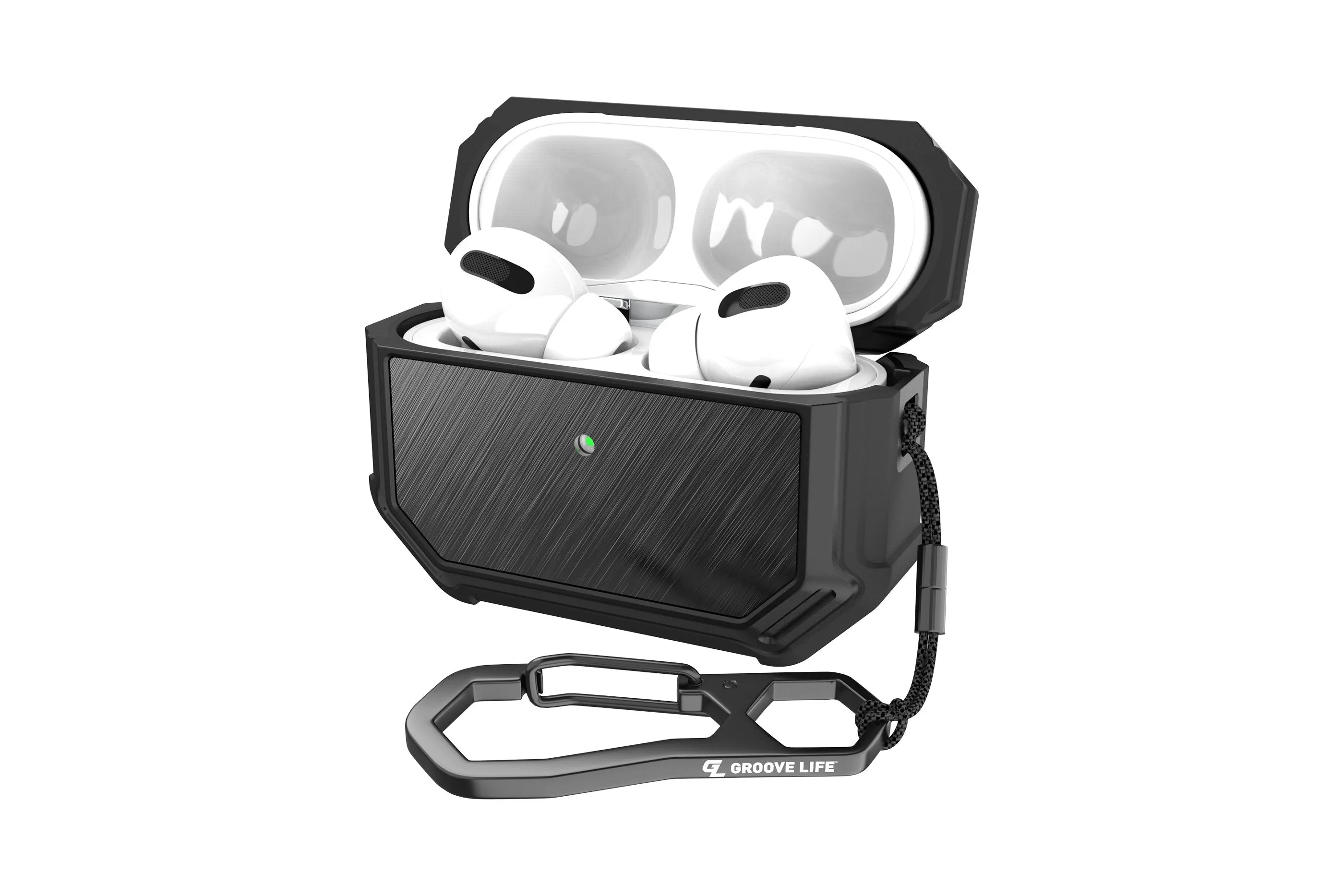 Groove Case Black/Black Aluminum for AirPods Pro sold by Groove Life product image thumbnail 2