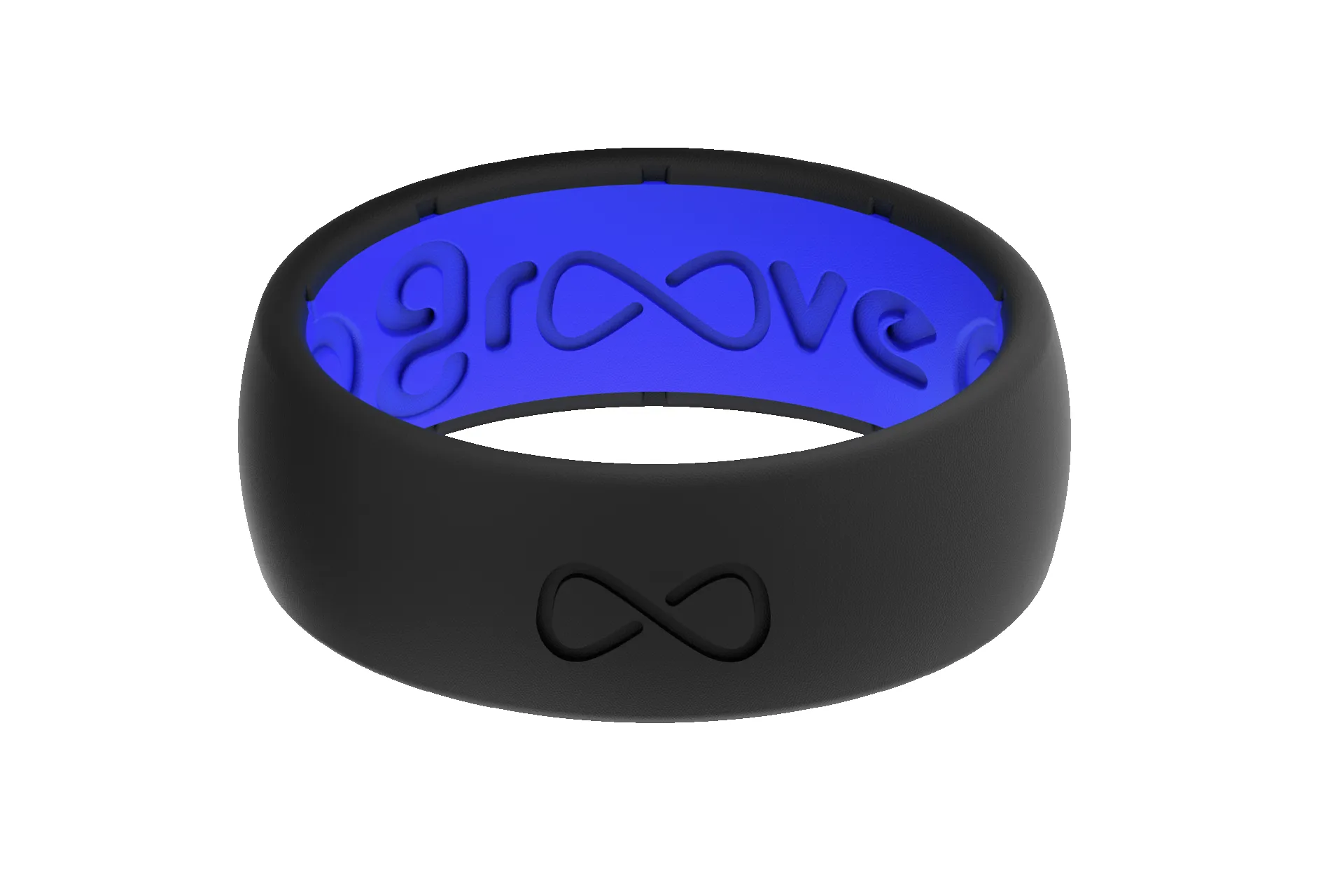 Solid Midnight Black & Deep Blue Ring sold by Groove Life
