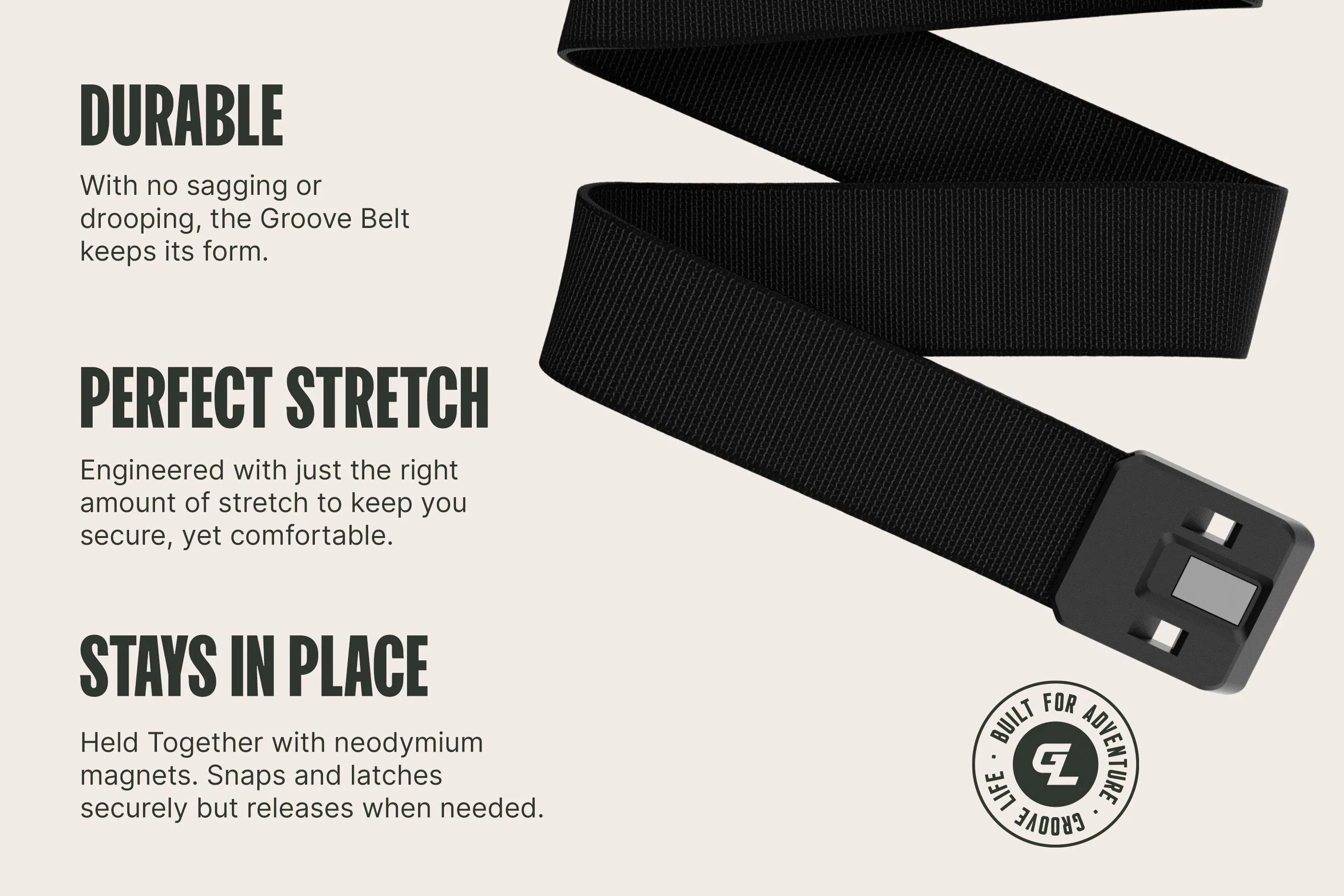 Groove Belt Black/Mossy Oak Bottomland sold by Groove Life product image thumbnail 3