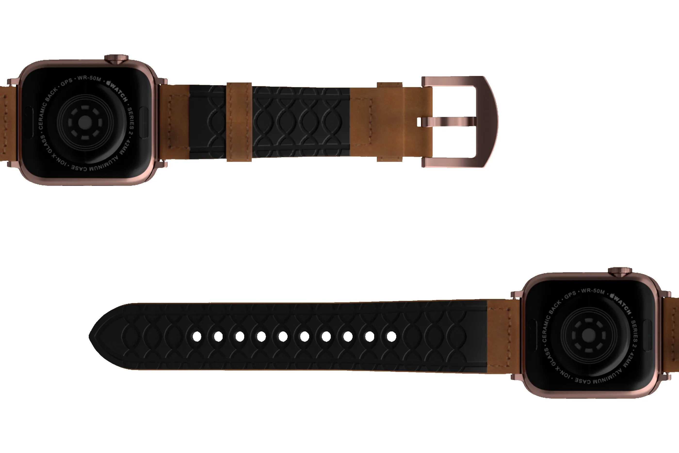 Vulcan Trek - Tan Apple Leather Watch Band sold by Groove Life product image thumbnail 4